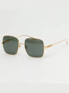 Square Metal Sunglasses Gold - GUCCI - BALAAN 7