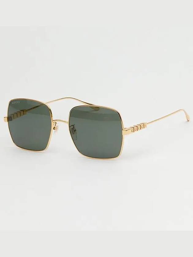 Square Metal Sunglasses Gold - GUCCI - BALAAN 9