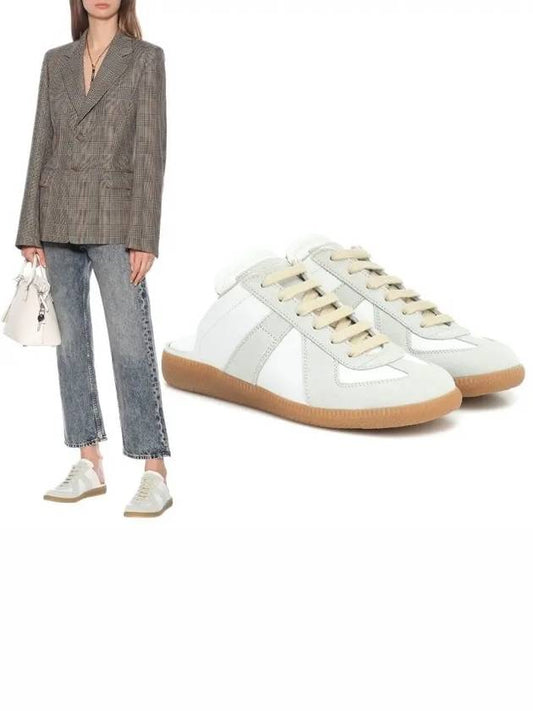 Women's Replica Cut Out Mule Low Top Sneakers White - MAISON MARGIELA - BALAAN 2