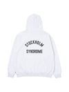 Men's Logo Print Hoodie Grey - STOCKHOLM SYNDROME - BALAAN 1