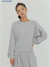 Women's Overfit Sweatshirt Melange Gray - OFFGRID - BALAAN 3