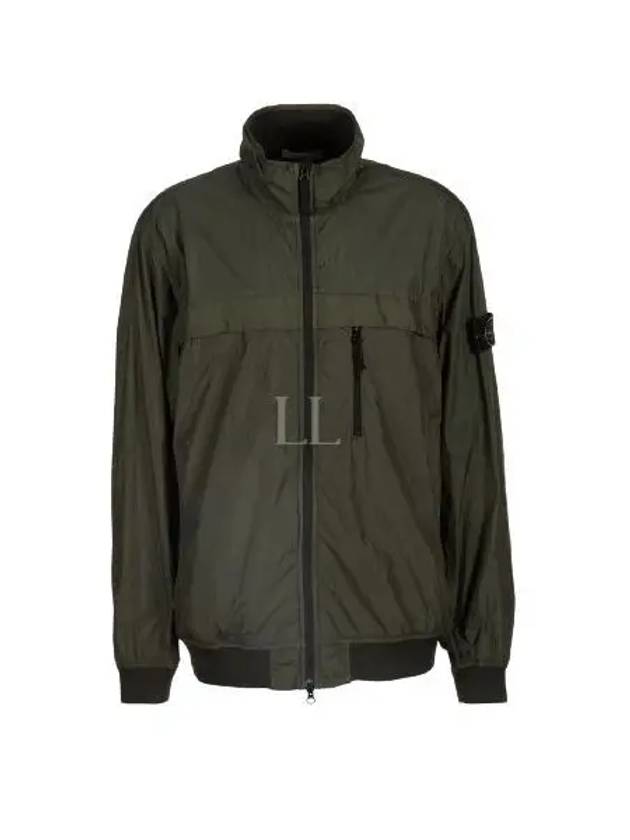 Compass Badge Pleated Windbreaker Khaki - STONE ISLAND - BALAAN 2