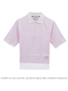 Dual Rep Stripe Short Sleeve PK Shirt White - THOM BROWNE - BALAAN.