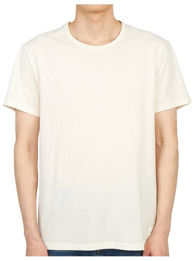 Men's Cotton Short Sleeve T-Shirt Beige - PAUL SMITH - BALAAN 2