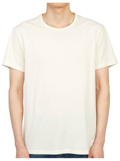 Men's Cotton Short Sleeve T-Shirt Beige - PAUL SMITH - BALAAN 2