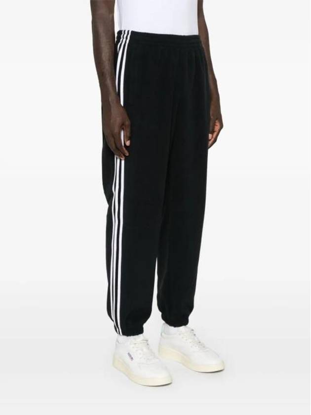 3 Stripes Fleece Track Pants Black - ADIDAS - BALAAN 3