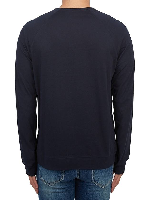 Men's Cotton Long Sleeve T-Shirt Navy - PAUL SMITH - BALAAN 4