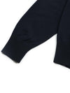 Heart Embroidered Logo Crew Neck Knit Top Navy - AMI - BALAAN 3