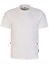 Lens Side Pocket Short Sleeve T-Shirt White - CP COMPANY - BALAAN 3