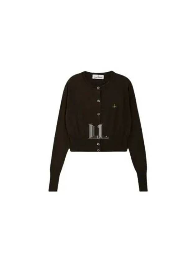 Bea Cropped Cardigan Brown - VIVIENNE WESTWOOD - BALAAN 2