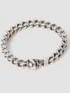 brass charm chain link bracelet silver - ALEXANDER MCQUEEN - BALAAN 2