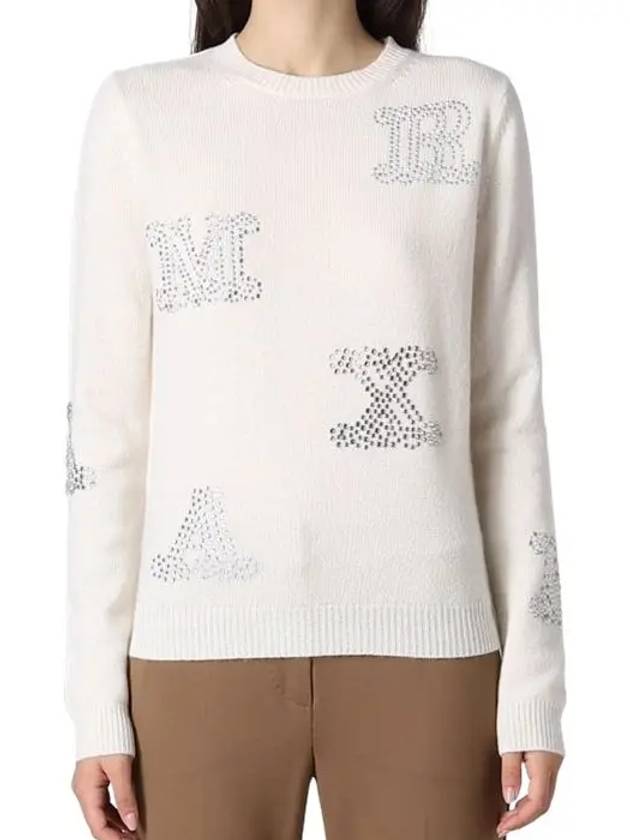 Rhinestone logo knit 13660429 001 - MAX MARA - BALAAN 3