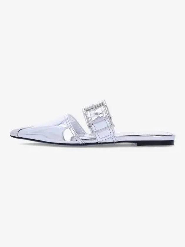 Mirror Point Open Back Sandals Silver - ALEXANDER MCQUEEN - BALAAN 2