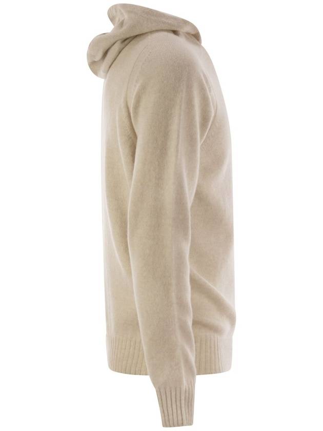 Virgin wool sweater with hood - TAGLIATORE - BALAAN 3