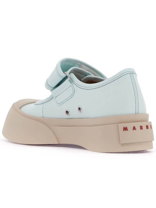 Nappa Leather Mary Jane Low Top Sneakers Mint - MARNI - BALAAN 4