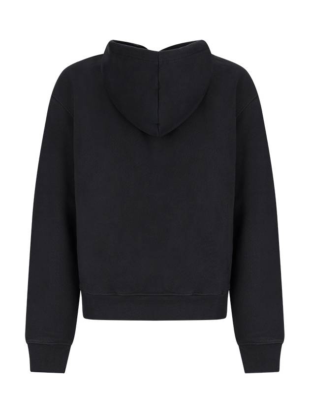 Le Brode Embroidered Logo Cotton Hoodie Black - JACQUEMUS - BALAAN 3