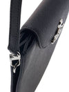 Half Moon Saddle Saffiano Leather Cross Bag Black - VIVIENNE WESTWOOD - BALAAN 8