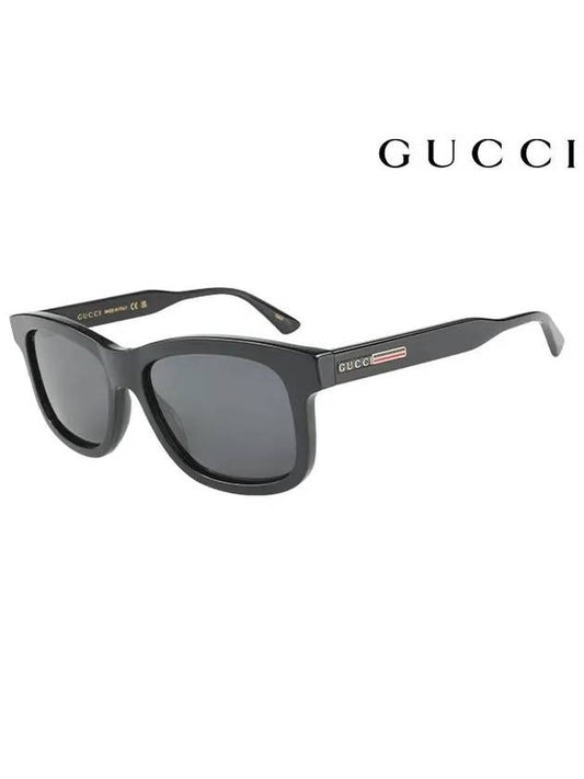 Eyewear Square Plastic Sunglasses Black - GUCCI - BALAAN.