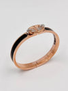 Mini Clic Chaine D'Ancre Bracelet Noir Rose Gold - HERMES - BALAAN 7