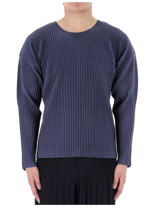 MC February Long Sleeve T-Shirt Blue Charcoal - ISSEY MIYAKE - BALAAN 2