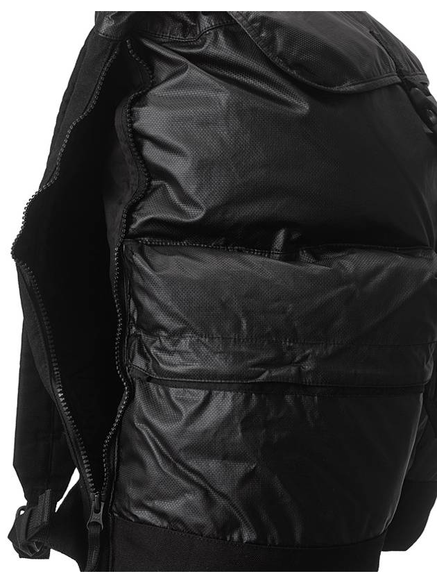 Muslin gummata canvas backpack black - STONE ISLAND - BALAAN 6