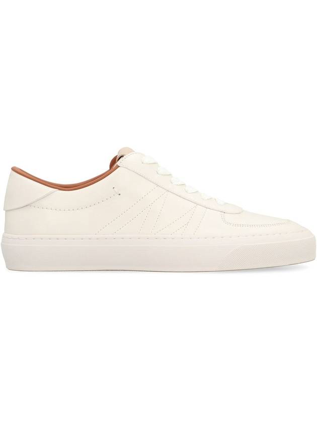 Leather Low Top Sneakers White - MONCLER - BALAAN 3