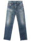 Denim Straight Jeans Blue - SAINT LAURENT - BALAAN 2