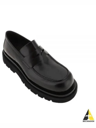 Lug Leather Loafers Black - BOTTEGA VENETA - BALAAN 2