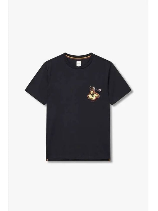 Orchid embroidered cotton t shirt black - PAUL SMITH - BALAAN 1