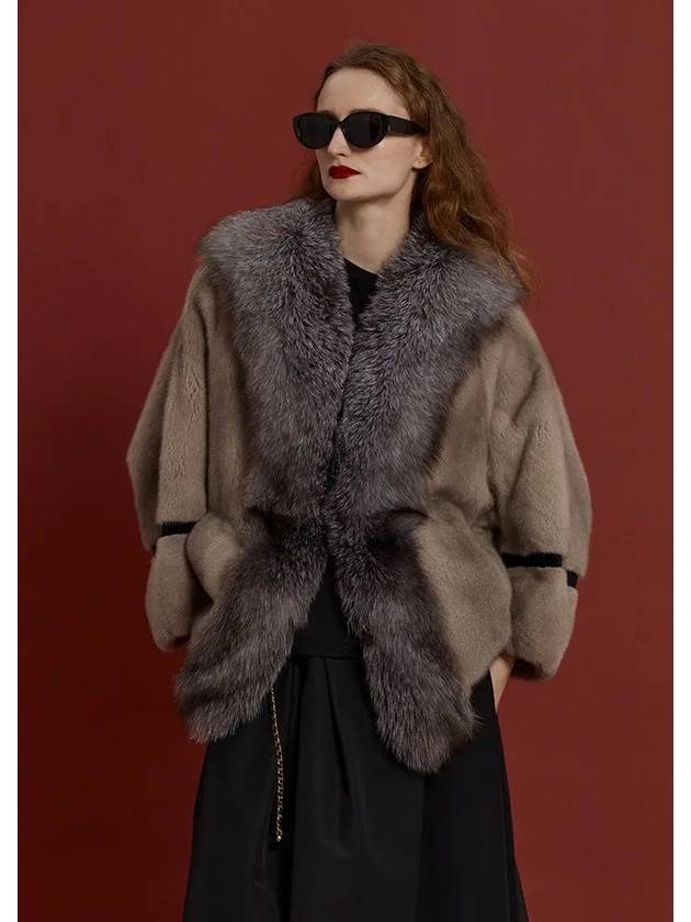 fox trim mink jacket - EGOEDIT - BALAAN 1