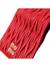 Matelasse Leather Half Wallet Red - MIU MIU - BALAAN 6