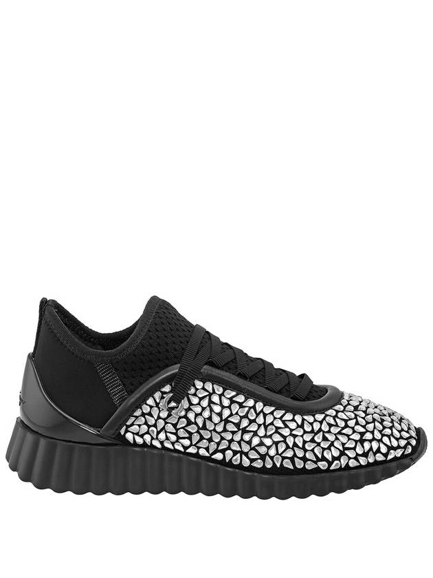 Salvatore crystal detail slip-on low-top sneakers black - SALVATORE FERRAGAMO - BALAAN 2