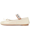 Patent Leather Ballerinas Avorio - MIU MIU - BALAAN 5