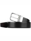 Reversible Leather Belt Black - PRADA - BALAAN 3