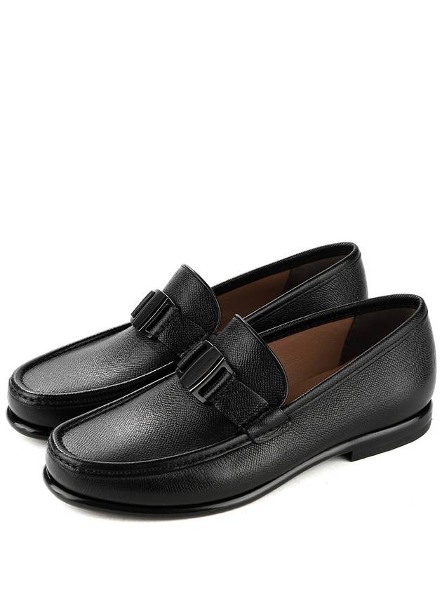 Noel Calfskin Loafers Black - SALVATORE FERRAGAMO - BALAAN 2