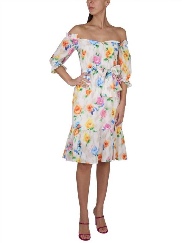 Boutique Midi Dress 04260836 1888 MULTICOLOUR - MOSCHINO - BALAAN 3