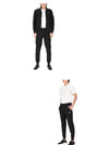 EA7 Logo Cotton Sportswear Set Black - EMPORIO ARMANI - BALAAN 5
