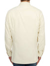 Men's Corduroy Slim Cut Long Sleeve Shirt White - MONCLER - BALAAN 6