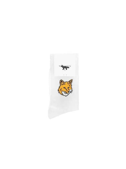 Fox Head Socks White - MAISON KITSUNE - BALAAN 2