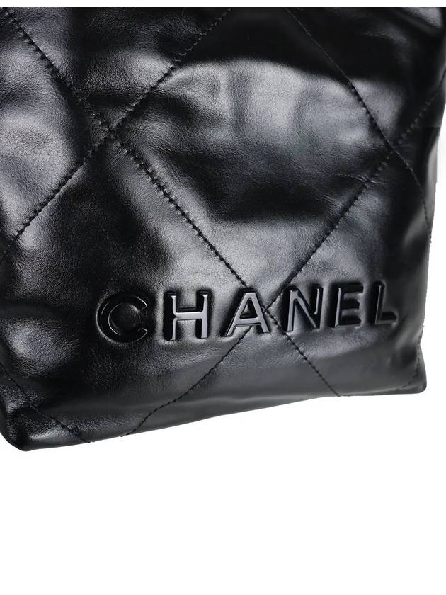 22 Bag Mini Black Metal AS3980 - CHANEL - BALAAN 5