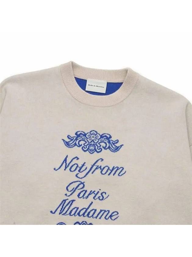 Drold Monsieur Paris Madame Crew Neck Sweatshirt PO119 CO055 BG - DROLE DE MONSIEUR - BALAAN 3