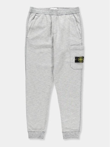 711564337 V0046 Wafan Fleece Sweatpants Men s Gray Jogging Pants - STONE ISLAND - BALAAN 1