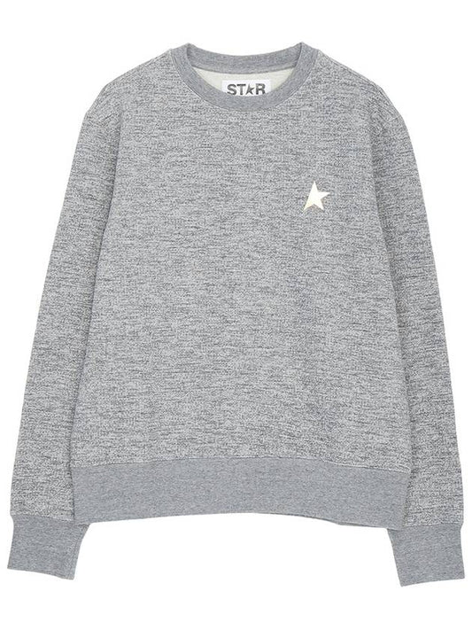 Women's Gold Star Athena Sweatshirt Melange Grey - GOLDEN GOOSE - BALAAN 2