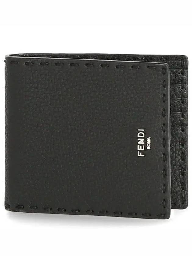 Selleria Leather Half Wallet Black - FENDI - BALAAN 2