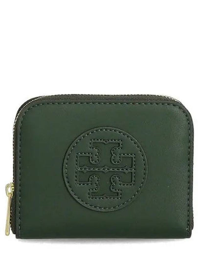 Ella Bio Small Zipper Card Wallet Green - TORY BURCH - BALAAN 2