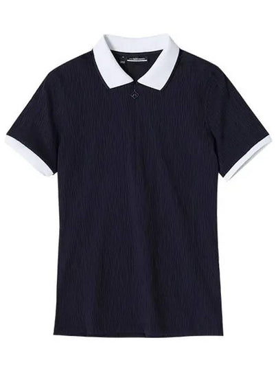 Izara Short Sleeve Polo Shirt Navy - J.LINDEBERG - BALAAN 2