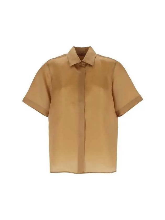 Acanto Silk Shirt Brown - MAX MARA - BALAAN 2