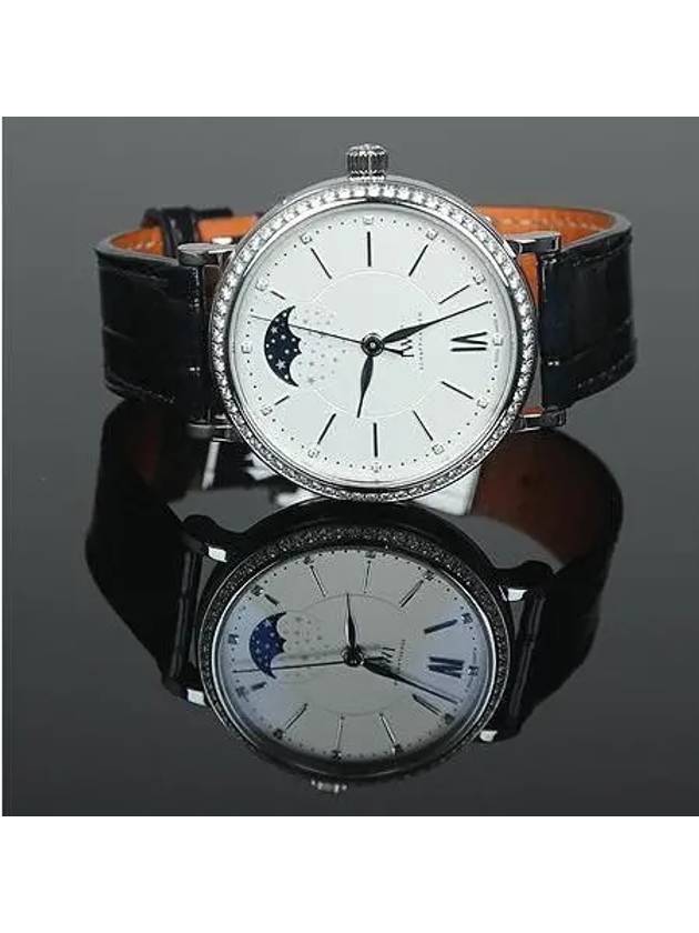 IW459008 Diamond Portofino Automatic Moon Phase 37MM Leather Watch - IWC - BALAAN 4