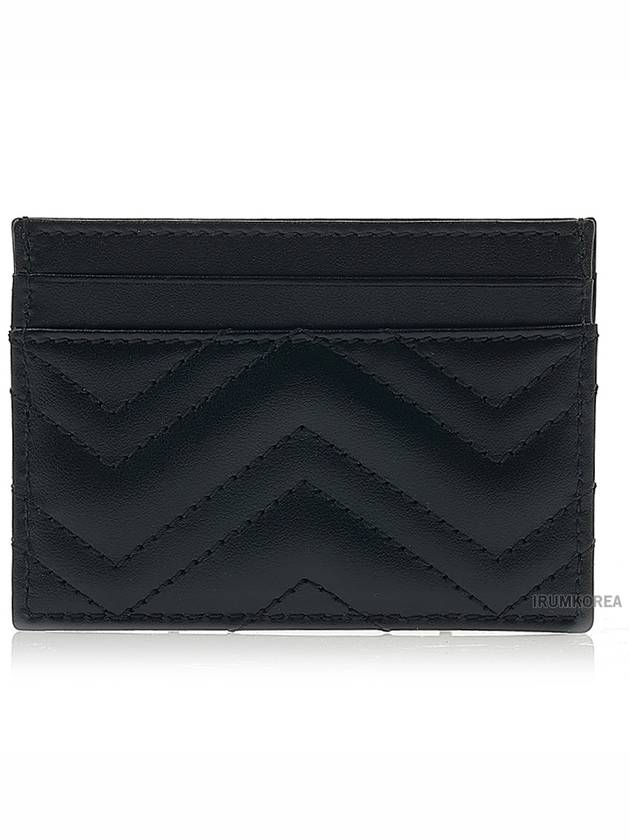 GG Marmont Matelasse 2 Tier Card Wallet Black - GUCCI - BALAAN 4