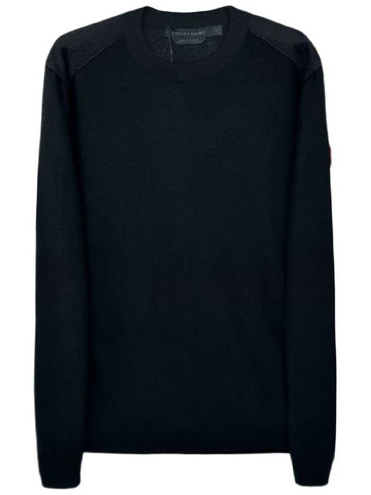 Dartmouth Crew Neck Knit Top Black - CANADA GOOSE - BALAAN 2